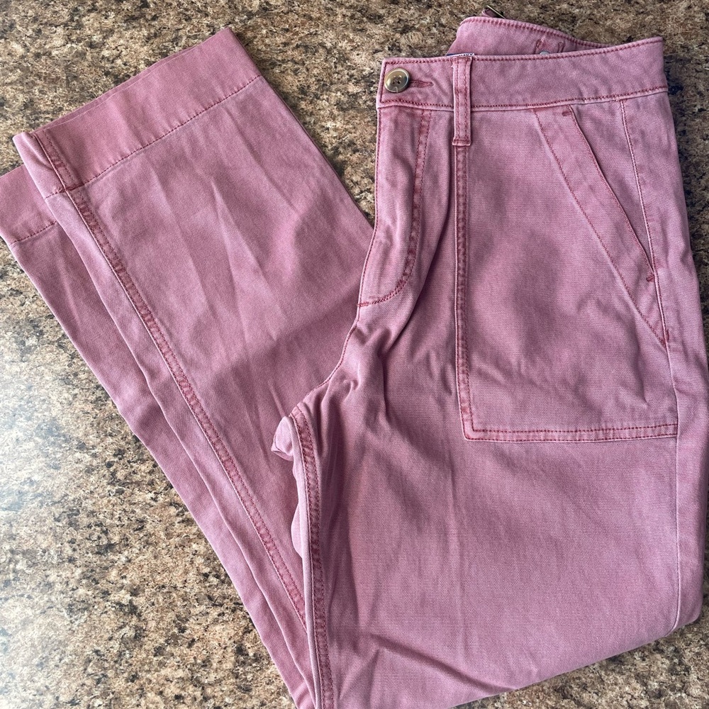 Women's Pink Cargo Jeans